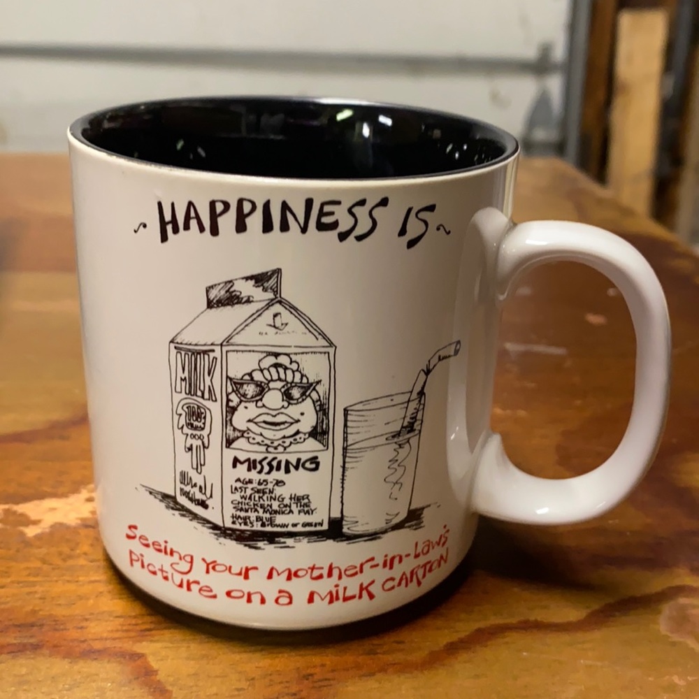 Coffee Mug VTG Lamb Papel Happiness is Seeng my Mother…..
